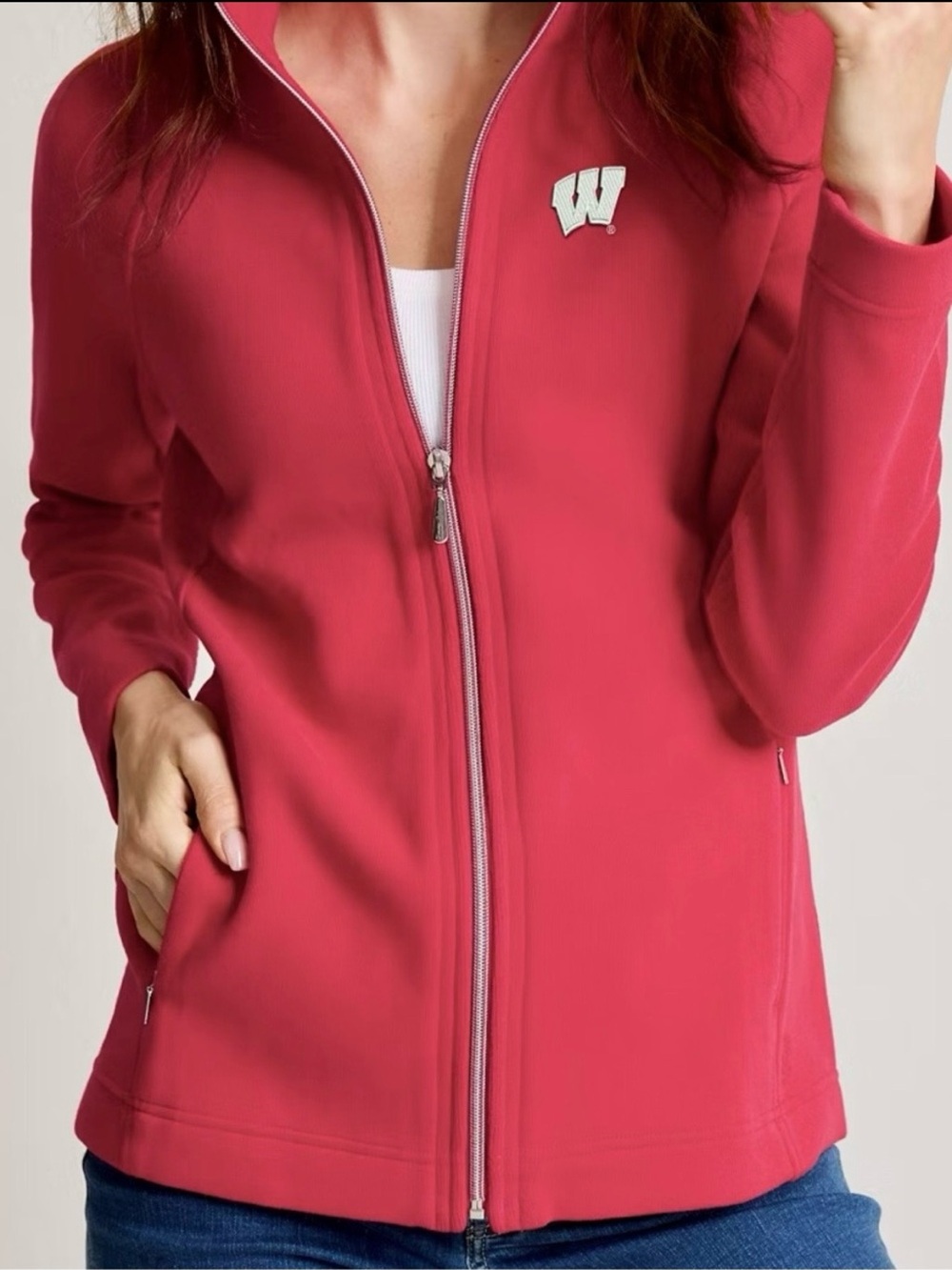 FLASH SALE✨Tommy Bahama Aruba Full-zip WI Badgers Hoodie Sweatshirt